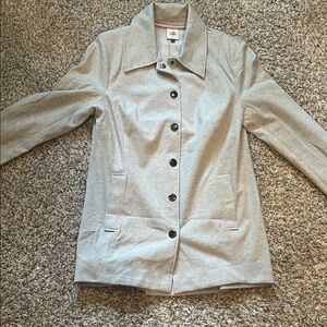 Calvin Klein Light Gray Trench Coat